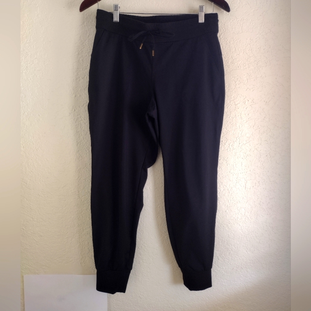 Athleta Women's Small Tek Gear Drytek Black Elastic Waist Light Weight Joggers - Picture 2 of 6